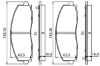 Brake Pad Set, disc brake CHRYSLER - 68144 163AA