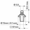 Bulb, instrument lighting 1,2W BAX10S BLACK