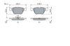 Brake Pad Set, disc brake BMW - 34 11 1 153 910