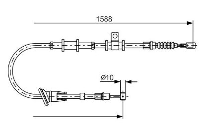 Cable Pull, parking brake -