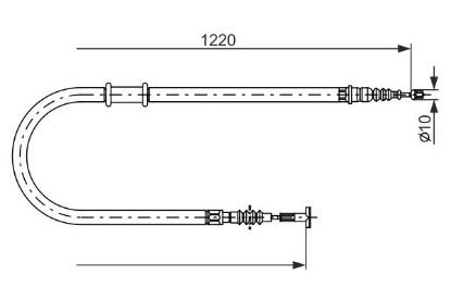 Cable Pull, parking brake -