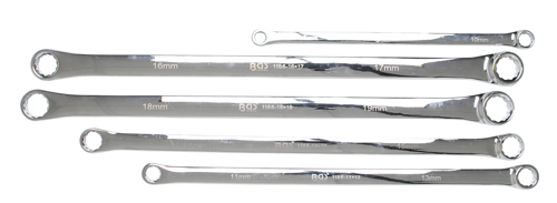 Double Ring Spanner Set silmusvõtmete komplekt, eripikad, 8-19mm, 5 osa