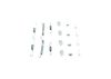 Accessory Kit, brake shoes -