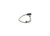 Warning Contact, brake pad wear -