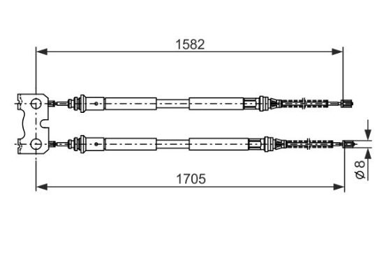 Cable Pull, parking brake -