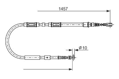 Cable Pull, parking brake -