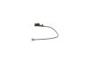 Warning Contact, brake pad wear -