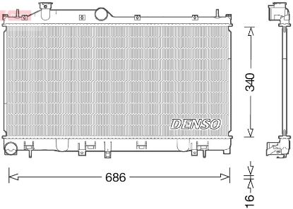 Radiator, engine cooling -