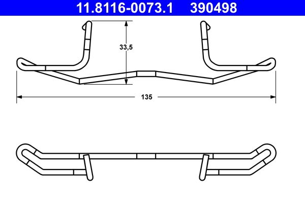 Spring, brake caliper -