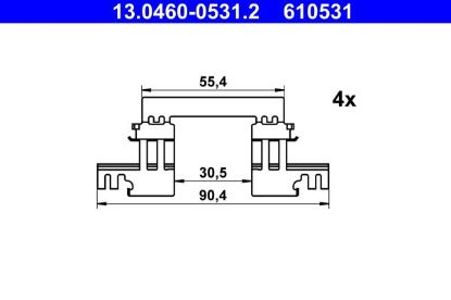 Accessory Kit, disc brake pad -