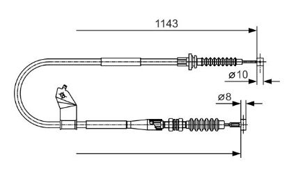 Cable Pull, parking brake -