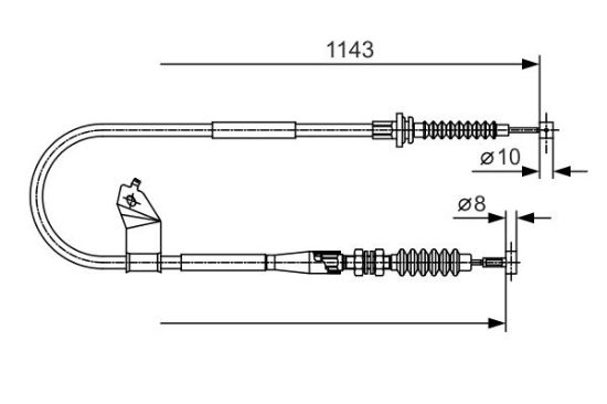 Cable Pull, parking brake -