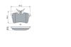 Brake Pad Set, disc brake PSA - 16 085 204 80