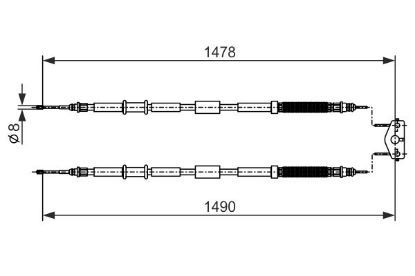 Cable Pull, parking brake -