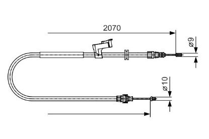 Cable Pull, parking brake -