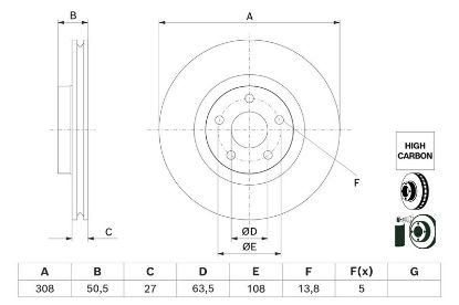 Brake Disc FORD - 2 305 506