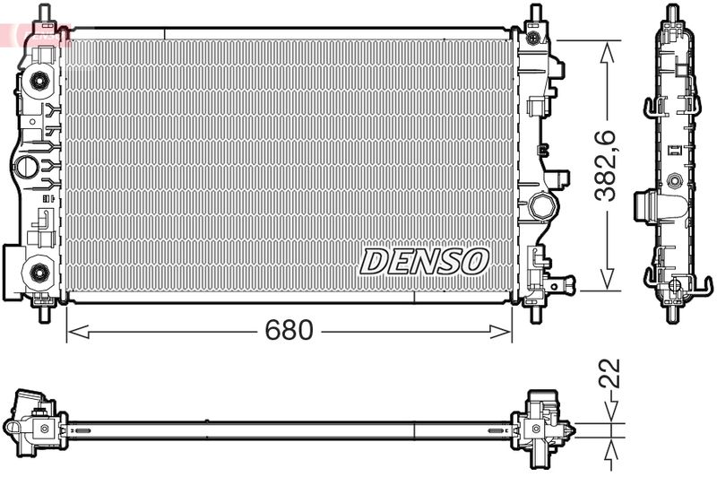Radiator, engine cooling -