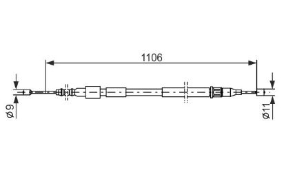 Cable Pull, parking brake -