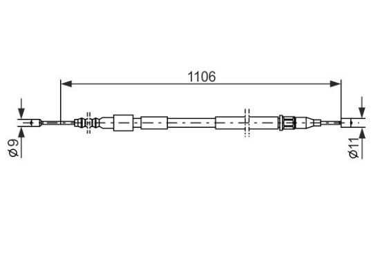 Cable Pull, parking brake -