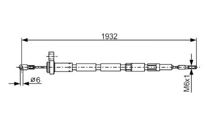 Cable Pull, parking brake -