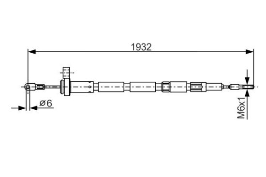 Cable Pull, parking brake -