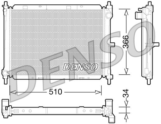 Radiator, engine cooling -