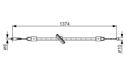 Cable Pull, parking brake -