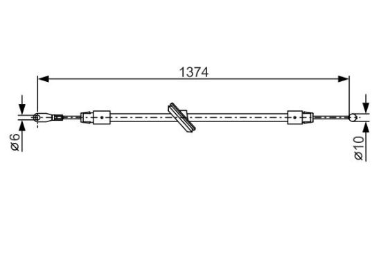 Cable Pull, parking brake -