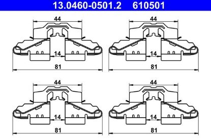 Accessory Kit, disc brake pad -