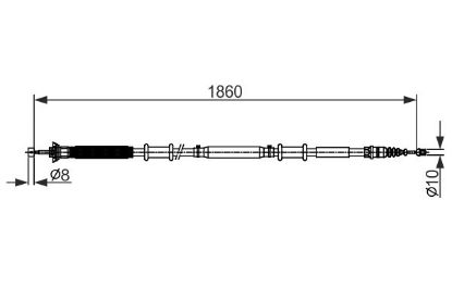 Cable Pull, parking brake -