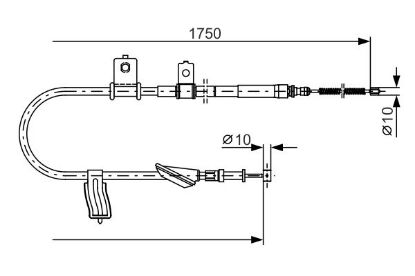 Cable Pull, parking brake -