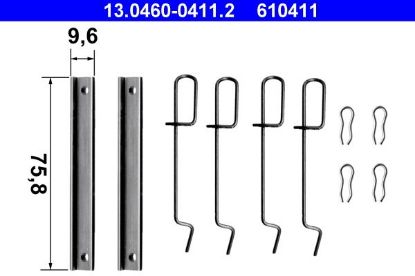 Accessory Kit, disc brake pad -