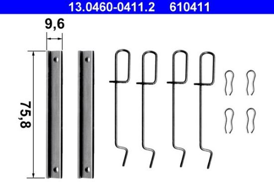 Accessory Kit, disc brake pad -