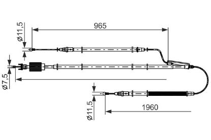 Cable Pull, parking brake -