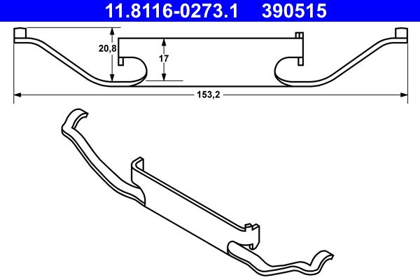 Spring, brake caliper -