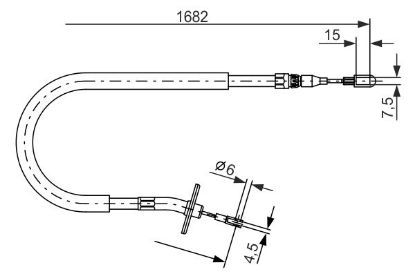 Cable Pull, parking brake -