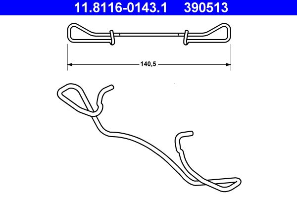 Spring, brake caliper -