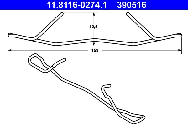 Spring, brake caliper -