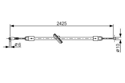 Cable Pull, parking brake -