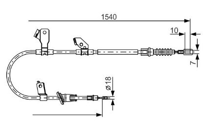 Cable Pull, parking brake -