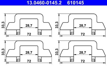 Accessory Kit, disc brake pad -