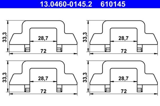 Accessory Kit, disc brake pad -