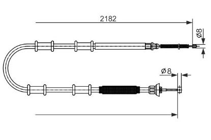 Cable Pull, parking brake -