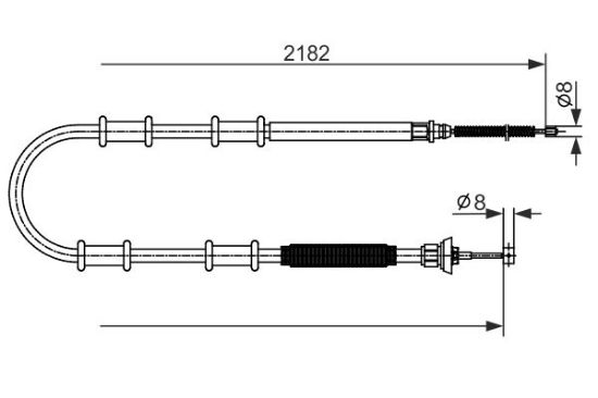 Cable Pull, parking brake -