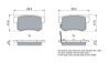 Brake Pad Set, disc brake HONDA - 06430-SED-000