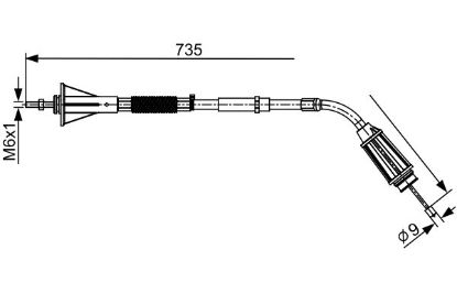 Cable Pull, parking brake VOLVO - 30794734