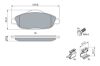 Brake Pad Set, disc brake PSA - 16 132 593 80