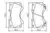 Brake Pad Set, disc brake TOYOTA - 04465-0C020