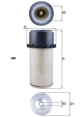 Air Filter CAK2521 - JohnDeere, Atlas