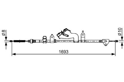 Cable Pull, parking brake -